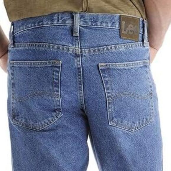 LEE Big & Tall Regular Fit‎ Straight Leg Denim Jeans Mens Size 52x30 Cotton NWT - Picture 2 of 11